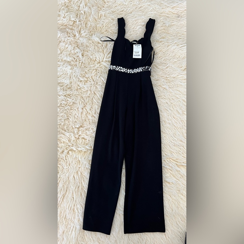 Manteau Girl Black Elegant Jumpsuit Romper Size Girls 8